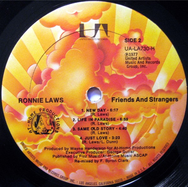 Ronnie Laws : Friends And Strangers (LP, Album)