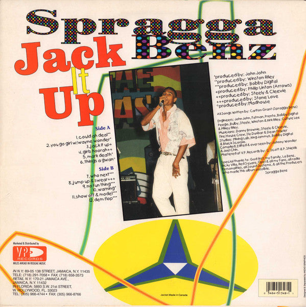 Spragga Benz : Jack It Up (LP, Album)