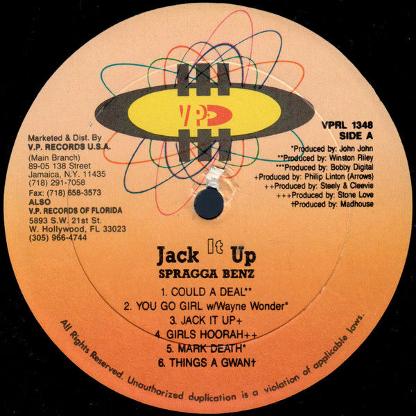 Spragga Benz : Jack It Up (LP, Album)