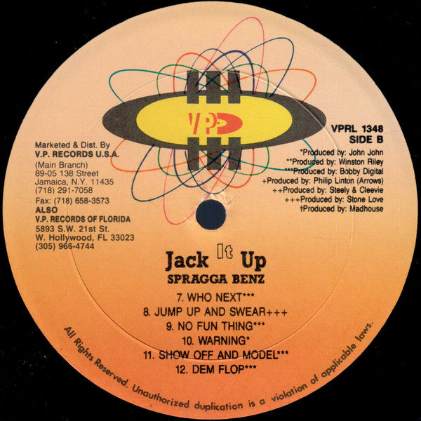 Spragga Benz : Jack It Up (LP, Album)
