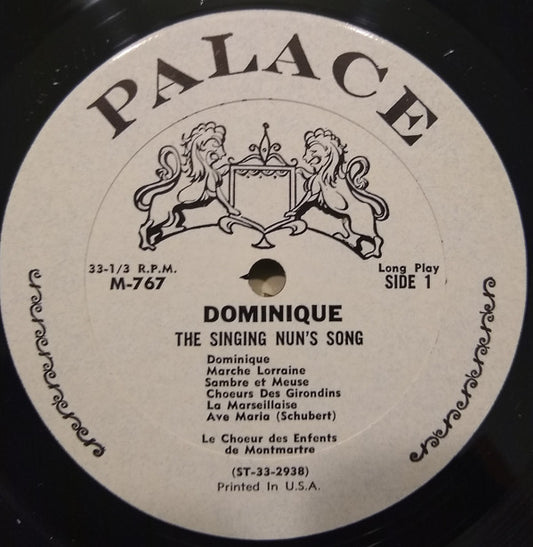 Le Choeur Des Enfants De Montmartre - Dominique (The Singing Nun's Song) vinyl record, LP (Near Mint (NM or M-)) | Lulo Records