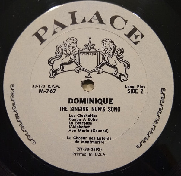 Le Choeur Des Enfants De Montmartre : Dominique (The Singing Nun's Song) (LP, Album, Mono)