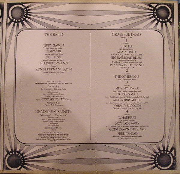Grateful Dead* : Grateful Dead (2xLP, Album, Pit)