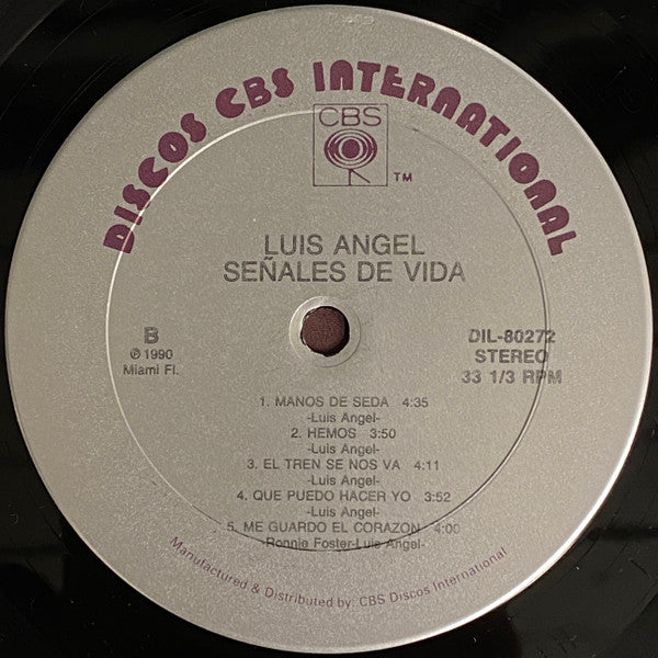Luis Angel : Señales De Vida (LP, Album)