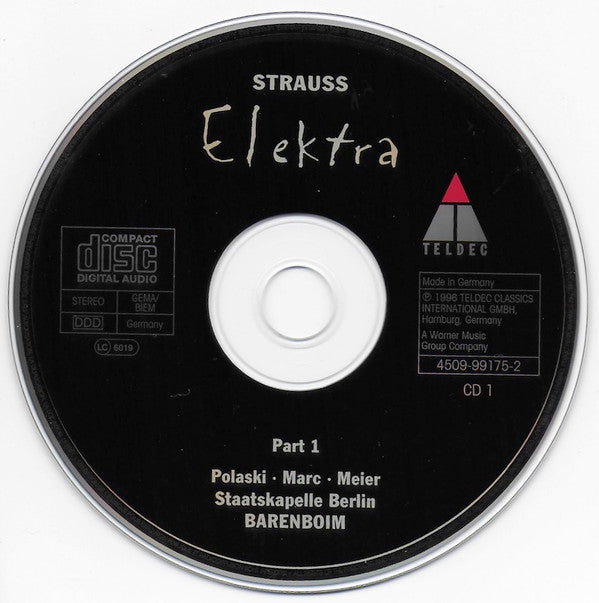 Richard Strauss - Deborah Polaski · Waltraud Meier · Alessandra Marc · Johan Botha · Falk Struckmann · Chor Der Staatsoper Berlin · Staatskapelle Berlin · Daniel Barenboim : Elektra (2xCD, Album)