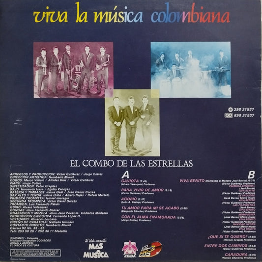 El Combo De Las Estrellas Canta: Fernando Gonzalez - Viva La Música Colombiana vinyl record, LP (Near Mint (NM or M-)) | Lulo Records