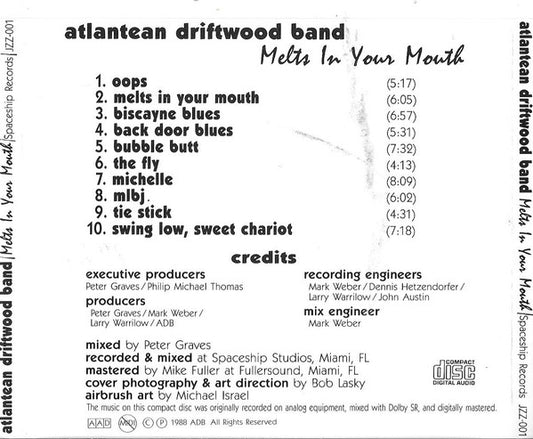 Atlantean Driftwood Band - Melts In Your Mouth vinyl record, CD (Near Mint (NM or M-)) | Lulo Records