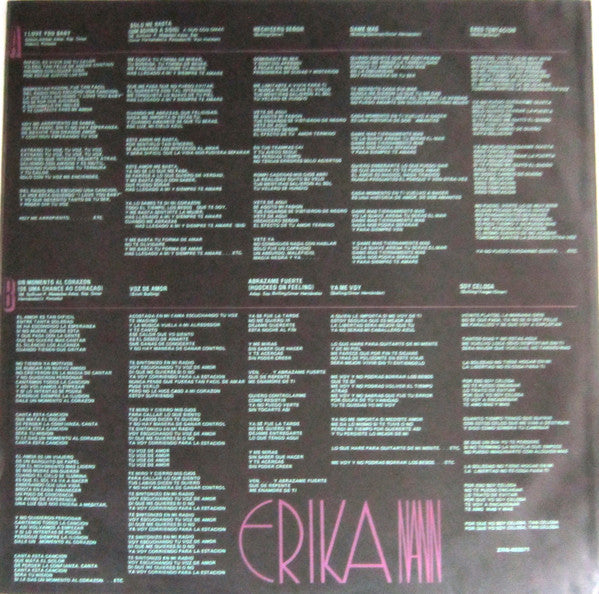 Erika Nann : Soy Celosa (LP, Album)