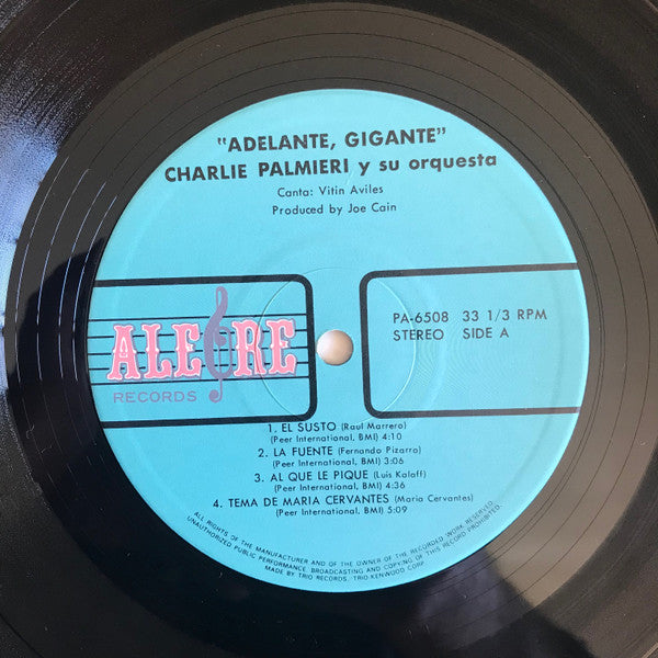 Charlie Palmieri And His Orchestra : Adelante, Gigante (LP, Album)