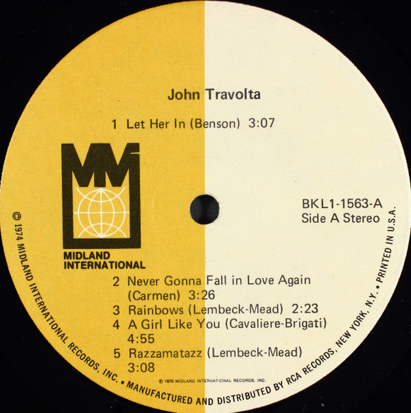 John Travolta : John Travolta (LP, Album)