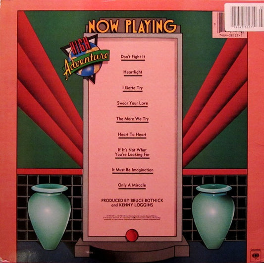 Kenny Loggins - High Adventure vinyl record, LP (Near Mint (NM or M-)) | Lulo Records