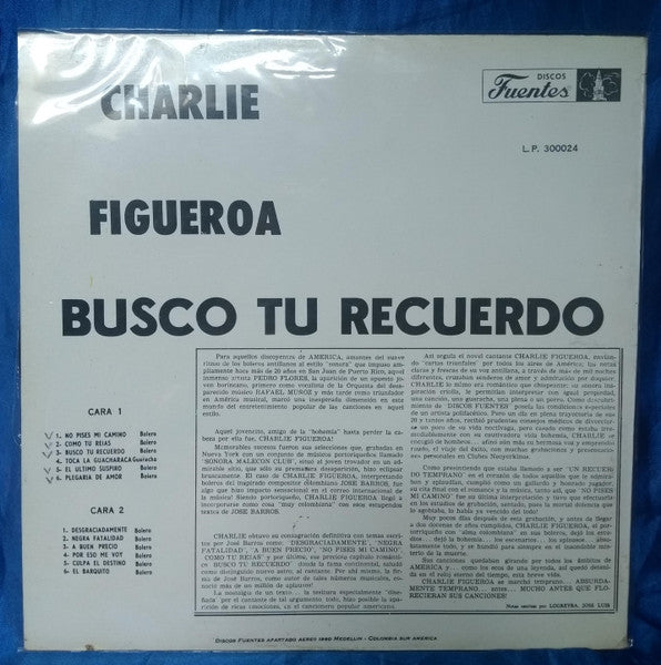 Charlie Figueroa : Busco Tu Recuerdo (LP, Album)