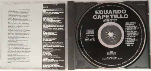 Eduardo Capetillo : Aqui Estoy (CD, Album)