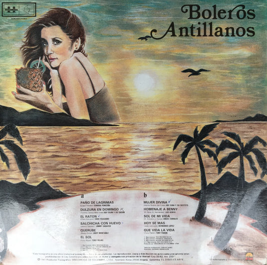 Various - Boleros Antillanos vinyl record, LP (Near Mint (NM or M-)) | Lulo Records