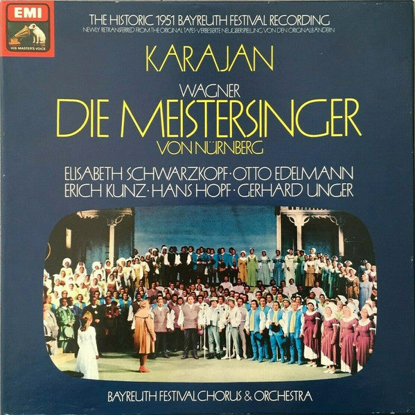Richard Wagner - Herbert von Karajan : Die Meistersinger Von Nürnberg (5xLP, Mono, RE + Box)