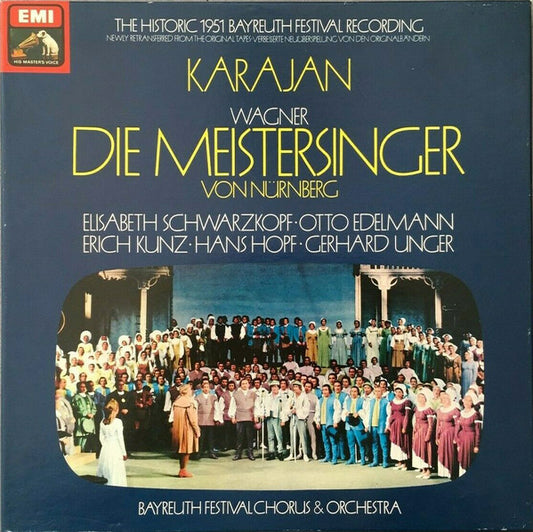 Richard Wagner - Herbert von Karajan : Die Meistersinger Von Nürnberg (5xLP, Mono, RE + Box)
