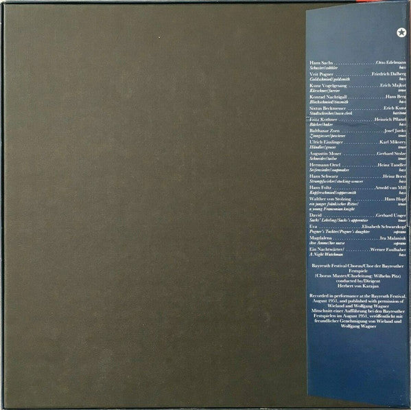 Richard Wagner - Herbert von Karajan : Die Meistersinger Von Nürnberg (5xLP, Mono, RE + Box)