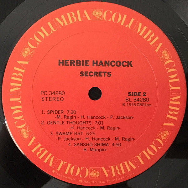 Herbie Hancock - Secrets vinyl record, LP (Near Mint (NM or M-)) | Lulo Records