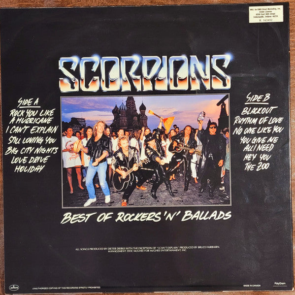 Scorpions : Best Of Rockers N' Ballads (LP, Comp, Club, BMG)