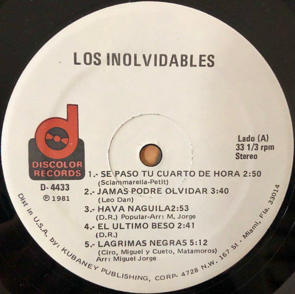 Los Inolvidables (2) : Los Inolvidables Vol. 2 (LP, Album)