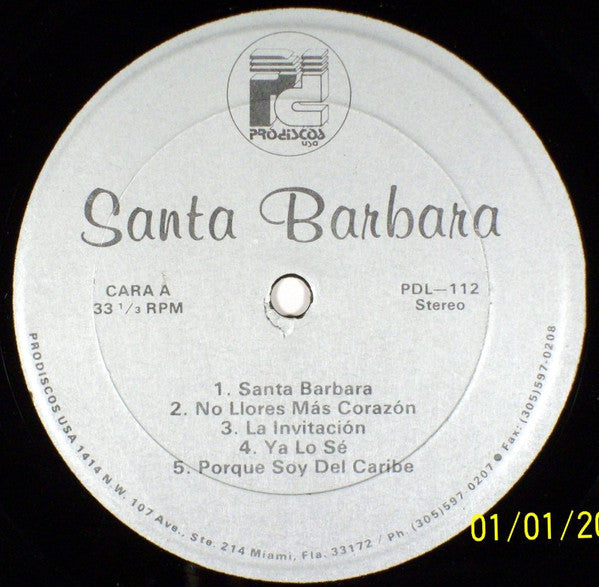 Santa Barbara : Santa Barbara (LP, Album)