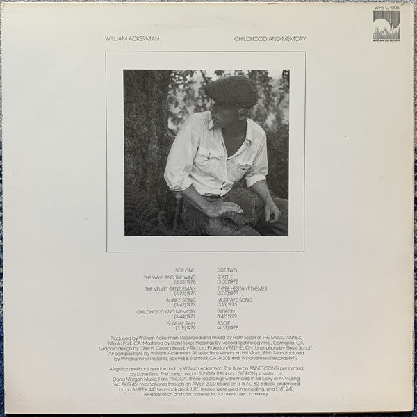 William Ackerman : Childhood And Memory (Pieces For Guitar) (LP, Album, RM, RP)
