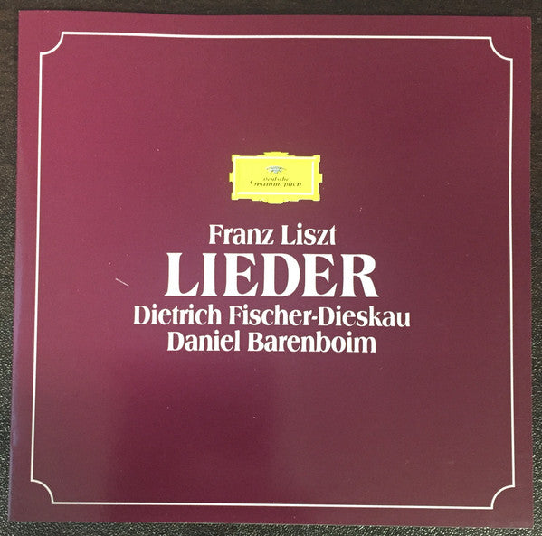 Franz Liszt - Dietrich Fischer-Dieskau, Daniel Barenboim : Lieder (3xCD + Box, Cla)