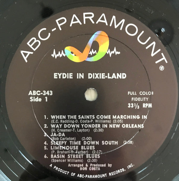 Eydie Gormé : Eydie In Dixie-Land (LP, Album, Mono)