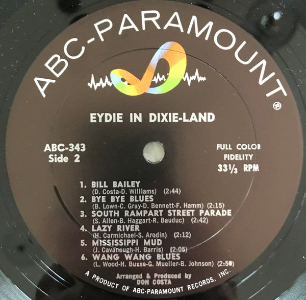 Eydie Gormé : Eydie In Dixie-Land (LP, Album, Mono)