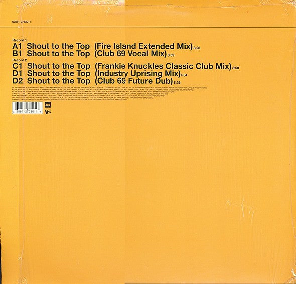 Fire Island Featuring Loleatta Holloway : Shout To The Top (2x12")