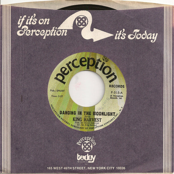 King Harvest : Dancing In The Moonlight (7", Single, Styrene)