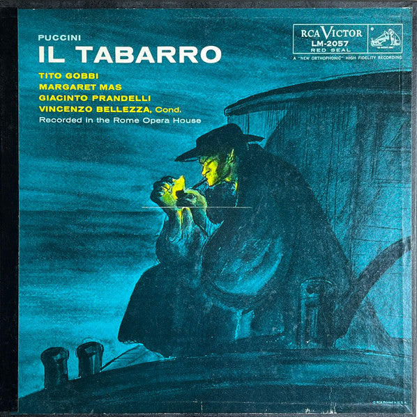 Giacomo Puccini - Giuseppe Adami, Tito Gobbi, Giacinto Prandelli, Margaret Mas, Coro Del Teatro Dell'Opera Di Roma And Orchestra Del Teatro Dell'Opera Di Roma, Vincenzo Bellezza : Il Tabarro (LP + Box)