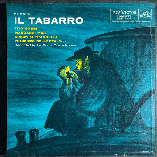 Giacomo Puccini - Giuseppe Adami, Tito Gobbi, Giacinto Prandelli, Margaret Mas, Coro Del Teatro Dell'Opera Di Roma And Orchestra Del Teatro Dell'Opera Di Roma, Vincenzo Bellezza : Il Tabarro (LP + Box)