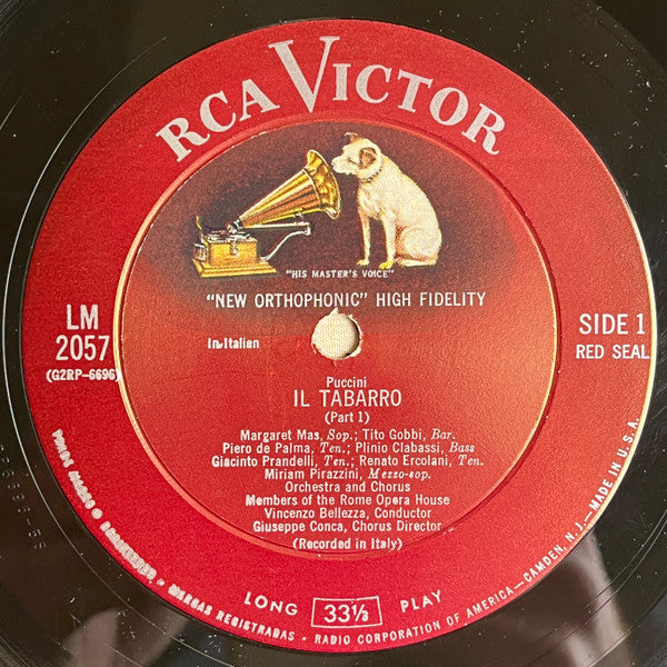 Giacomo Puccini - Giuseppe Adami, Tito Gobbi, Giacinto Prandelli, Margaret Mas, Coro Del Teatro Dell'Opera Di Roma And Orchestra Del Teatro Dell'Opera Di Roma, Vincenzo Bellezza : Il Tabarro (LP + Box)