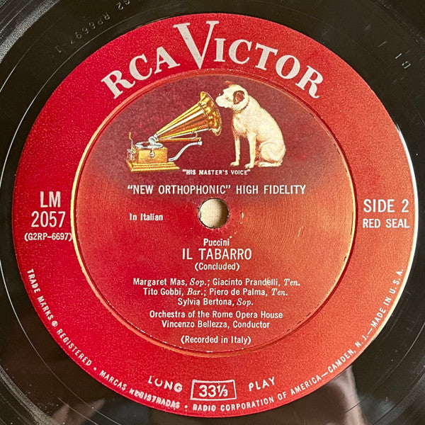 Giacomo Puccini - Giuseppe Adami, Tito Gobbi, Giacinto Prandelli, Margaret Mas, Coro Del Teatro Dell'Opera Di Roma And Orchestra Del Teatro Dell'Opera Di Roma, Vincenzo Bellezza : Il Tabarro (LP + Box)