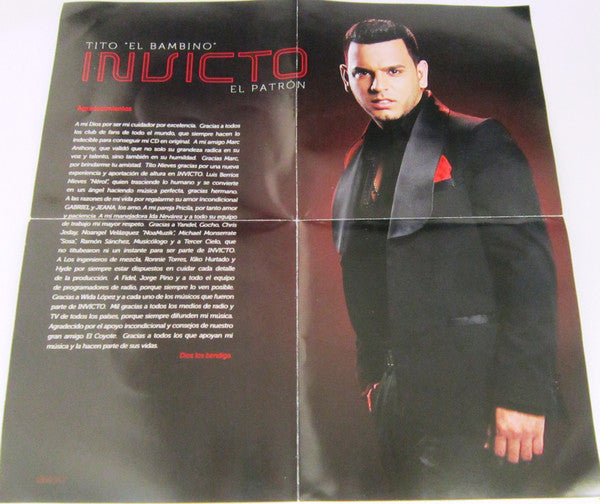 Tito "El Bambino" El Patrón* : Invicto (CD, Album)