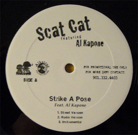 Scat Cat Featuring Al Kapone : Strike A Pose (12", Single, Promo)
