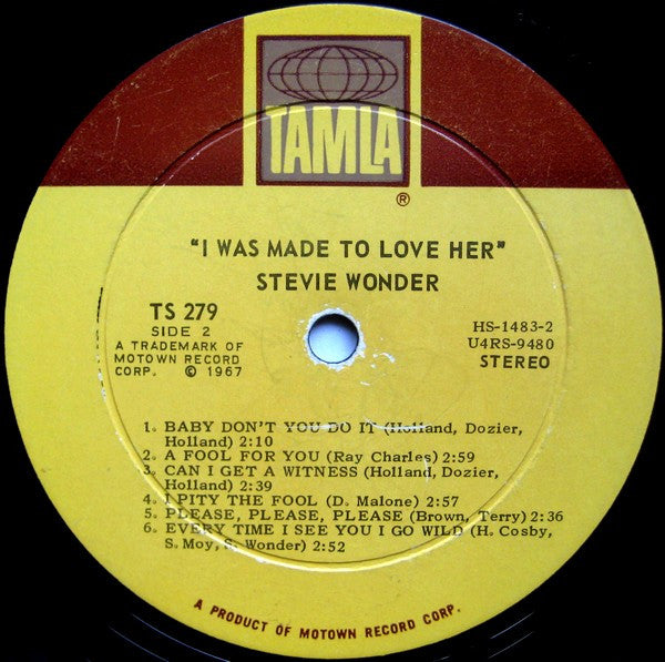 Stevie Wonder - I Was Made To Love Her (LP, VG) – Lulo Records
