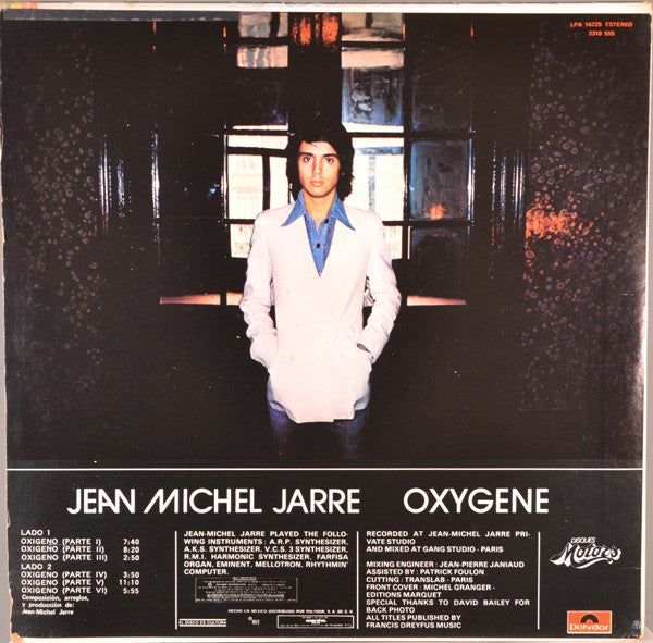 Jean-Michel Jarre : Oxygène (LP, Album)