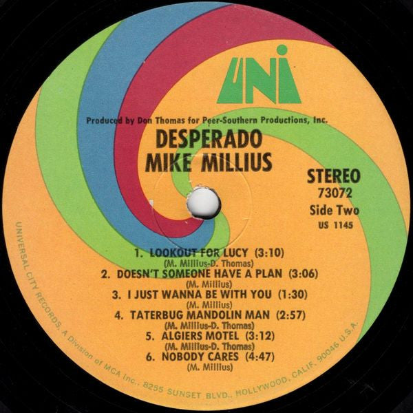 Mike Millius : Desperado (LP, Album)