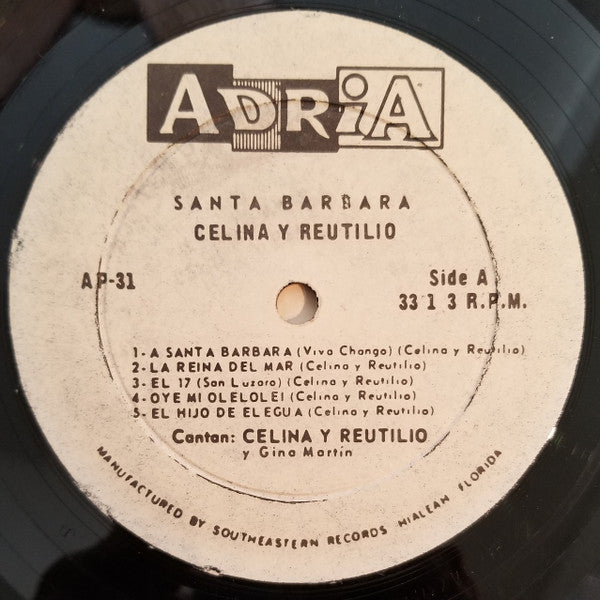 Celina Y Reutilio : Santa Barbara - Cantan: Celina Y Reutilio (LP, Album)