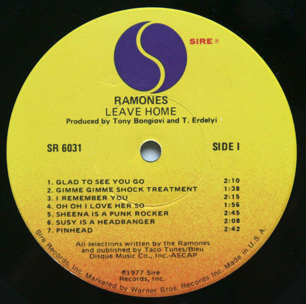 Ramones : Leave Home (LP, Album, RE)