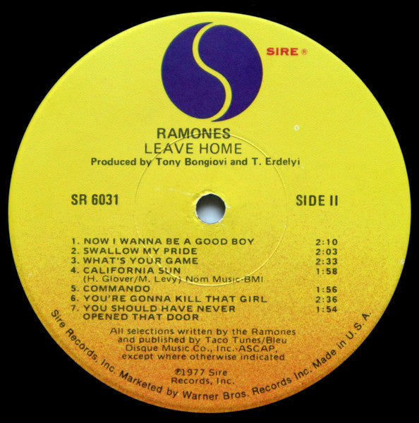 Ramones : Leave Home (LP, Album, RE)