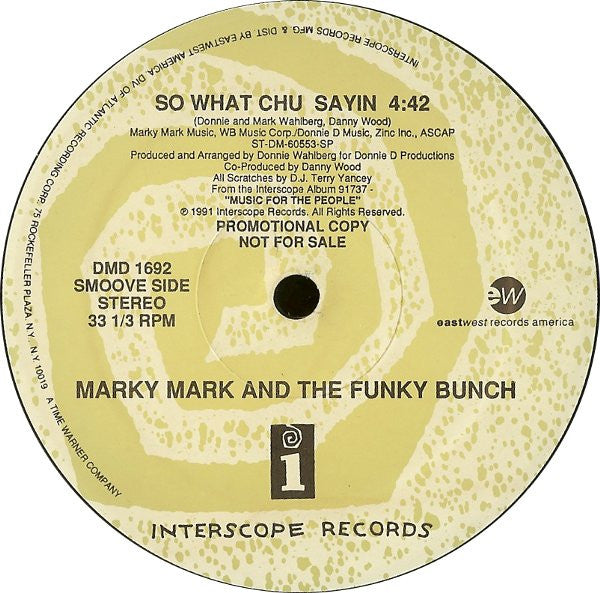 Marky Mark And The Funky Bunch Featuring Loleatta Holloway : Good Vibrations (12", Single, Promo)