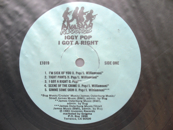 Iggy Pop : I Got A Right (LP)