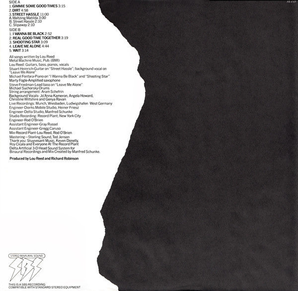 Lou Reed : Street Hassle (LP, Album, Pit)