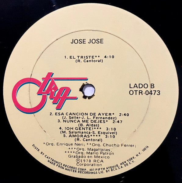 José José : José José (LP, Album, Abr)