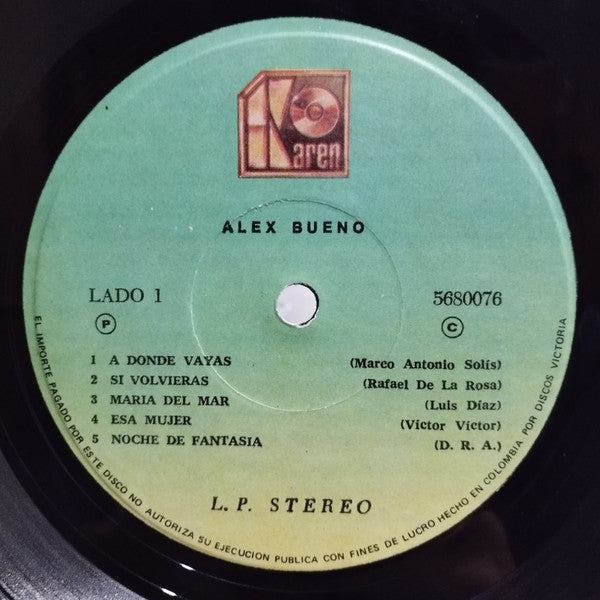 Alex Bueno : Alex Bueno (LP, Album)