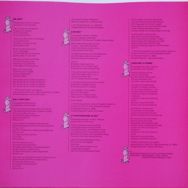 Fabulous Poodles : Mirror Stars (LP, Comp)