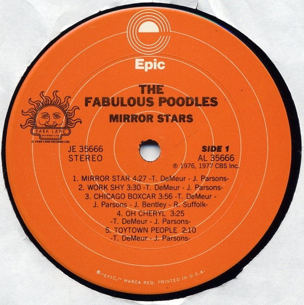 Fabulous Poodles : Mirror Stars (LP, Comp)